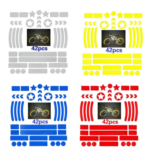 Bicycle Honeycomb Reflective Sticker Night Reflective Logo Grid Stripe Warning Strip(Fluorescent Yellow) by buy2fix