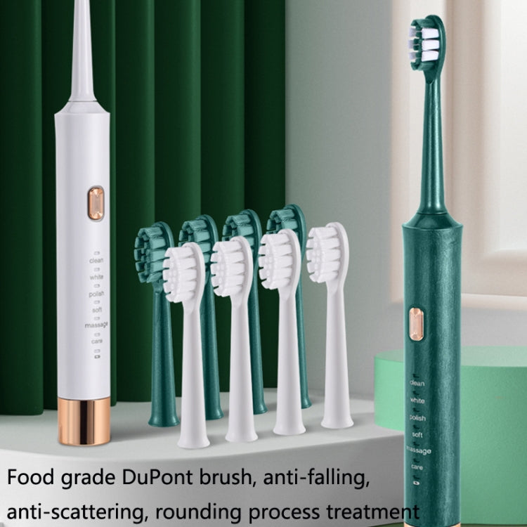 AW-175 Adult Household USB Sonic Electric Toothbrush Couple Toothbrush(Green) - Toothbrushes by buy2fix | Online Shopping UK | buy2fix
