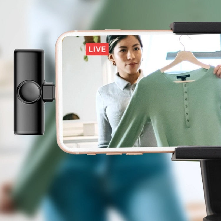 Type-C 1 To 1 Lavalier Wireless Microphone Mobile Phone Live Video Shooting Small Microphone by buy2fix