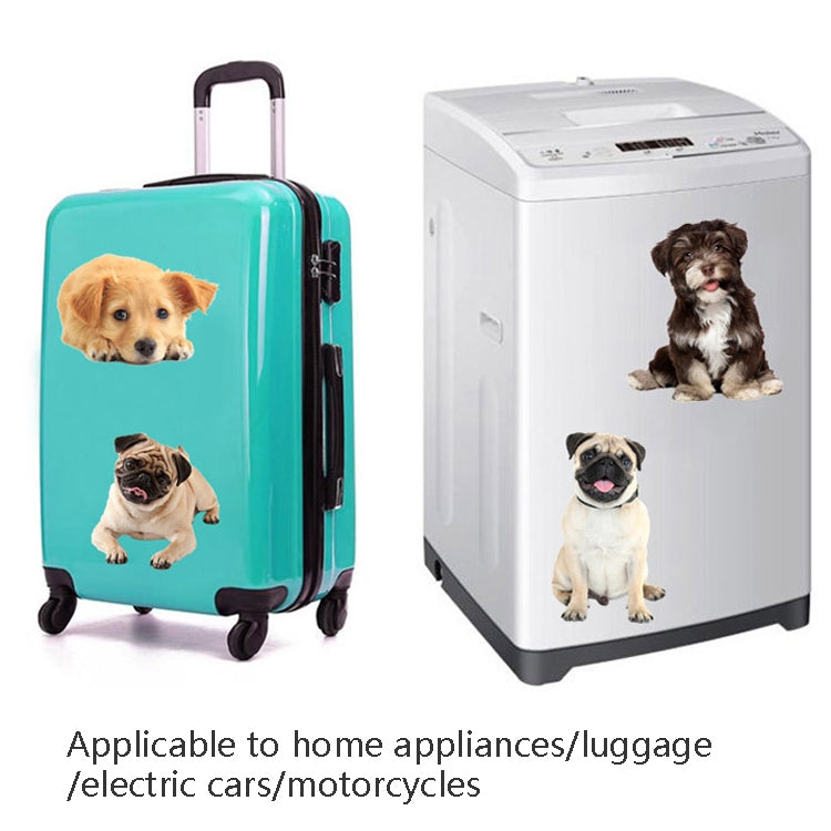 Style 2 Large 3D Simulation Dog Car Stickers Rain-Proof Sunscreen Car Sticker Scratch Shaving Decoration Stickers by buy2fix