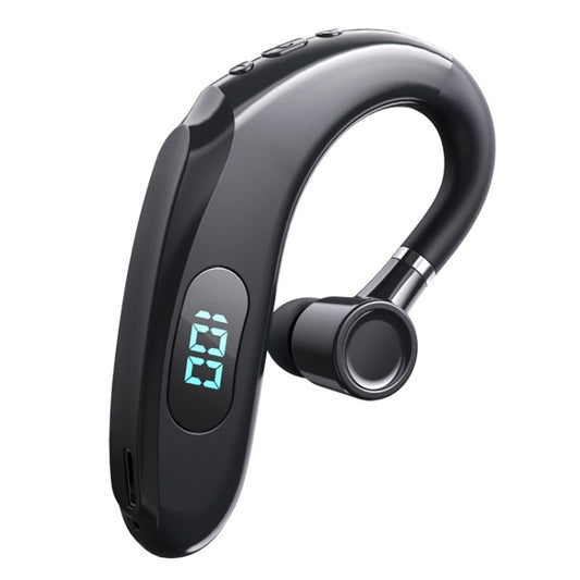 Q20 Bluetooth 5.2 Business Digital Display Sports Earhook Stereo Earphone(Black) by buy2fix