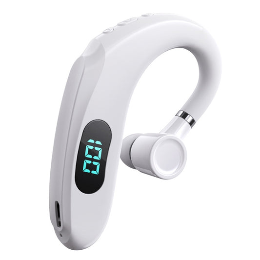 Q20 Bluetooth 5.2 Business Digital Display Sports Earhook Stereo Earphone(White) by buy2fix
