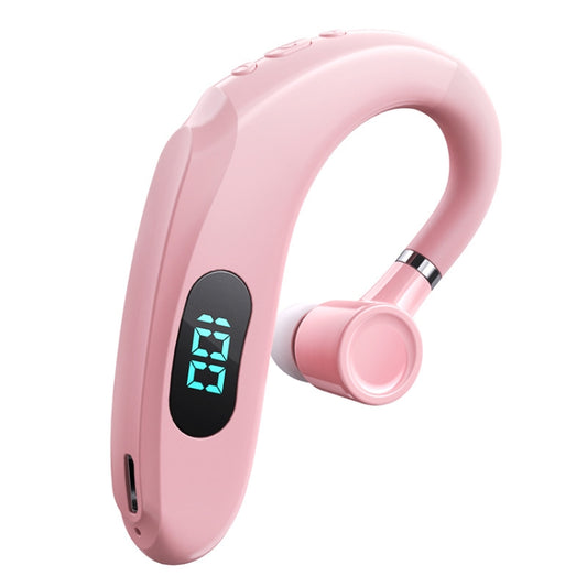 Q20 Bluetooth 5.2 Business Digital Display Sports Earhook Stereo Earphone(Pink) by buy2fix