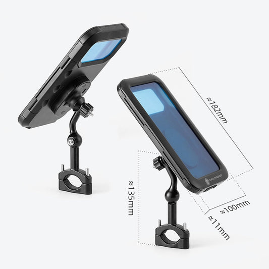 CYCLINGBOX BG-2937 Bicycle Mobile Phone Bracket Waterproof Bag Simulation Navigation Mobile Phone Frame(Black) by CYCLINGBOX