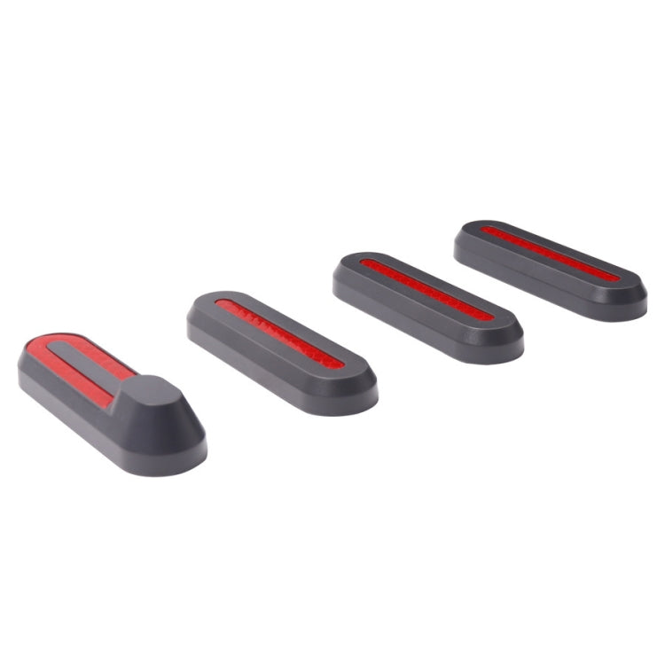 1 Set Electric Scooter Wheel Four-way Side Decorative Cover With Reflective Strips For Xiaomi Mijia 1S / Pro(Black) - Accessories & Parts by buy2fix | Online Shopping UK | buy2fix