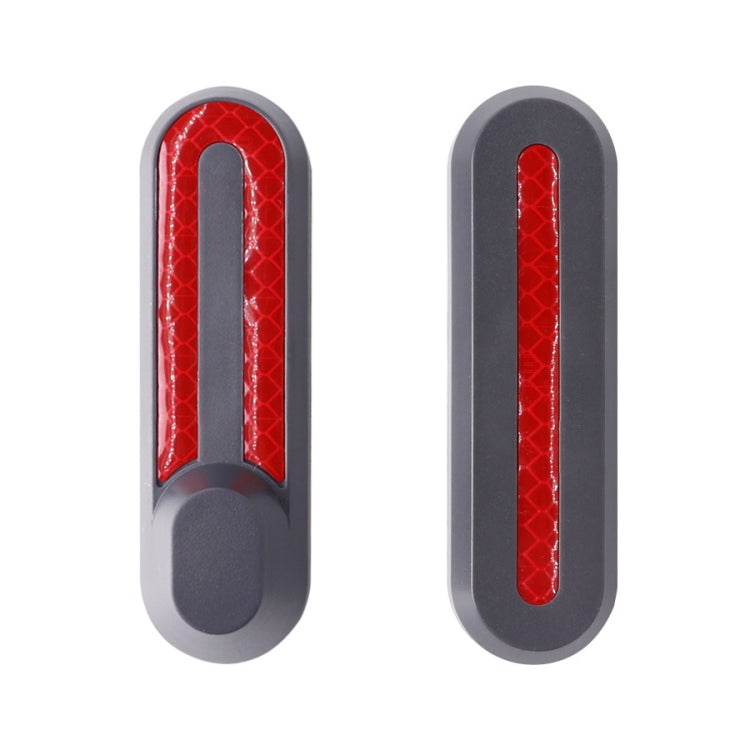 1 Set Electric Scooter Wheel Four-way Side Decorative Cover With Reflective Strips For Xiaomi Mijia 1S / Pro(Black) - Accessories & Parts by buy2fix | Online Shopping UK | buy2fix