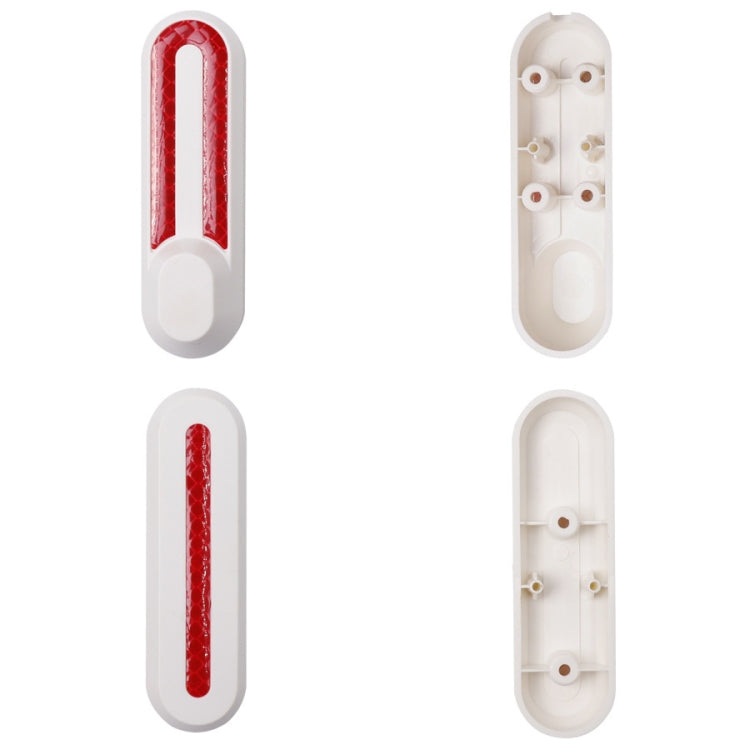 1 Set Electric Scooter Wheel Four-way Side Decorative Cover With Reflective Strips For Xiaomi Mijia 1S / Pro(White) - Accessories & Parts by buy2fix | Online Shopping UK | buy2fix