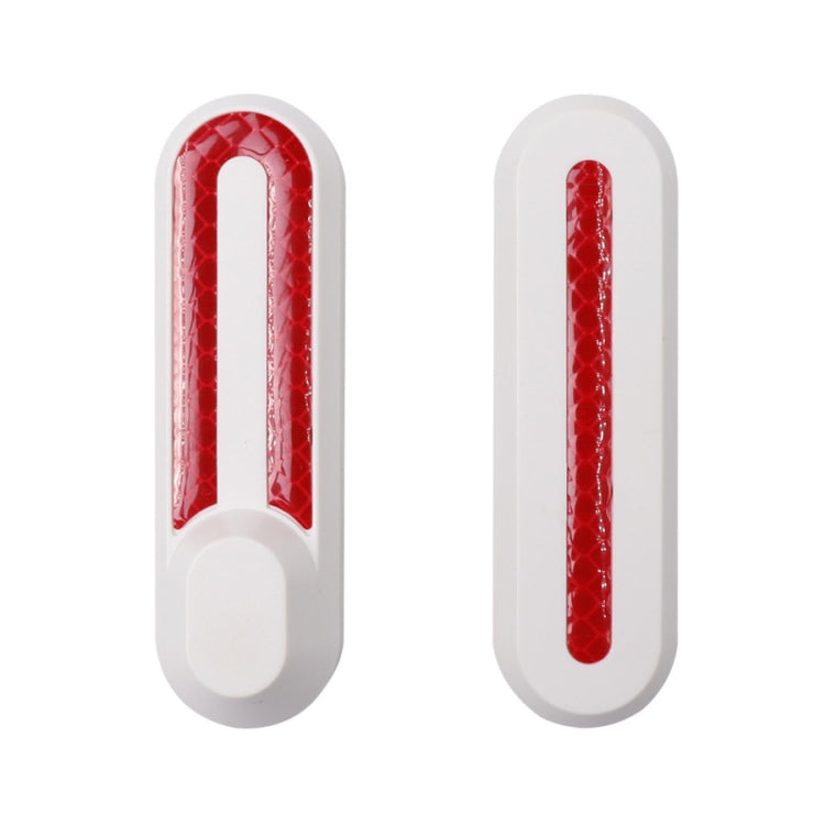 1 Set Electric Scooter Wheel Four-way Side Decorative Cover With Reflective Strips For Xiaomi Mijia 1S / Pro(White) - Accessories & Parts by buy2fix | Online Shopping UK | buy2fix