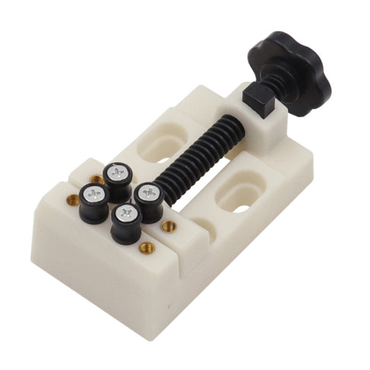 Eight-Hole Mini Flat Bench Vise Bodhi Beads Walnut Fixture(White) - Others by buy2fix | Online Shopping UK | buy2fix