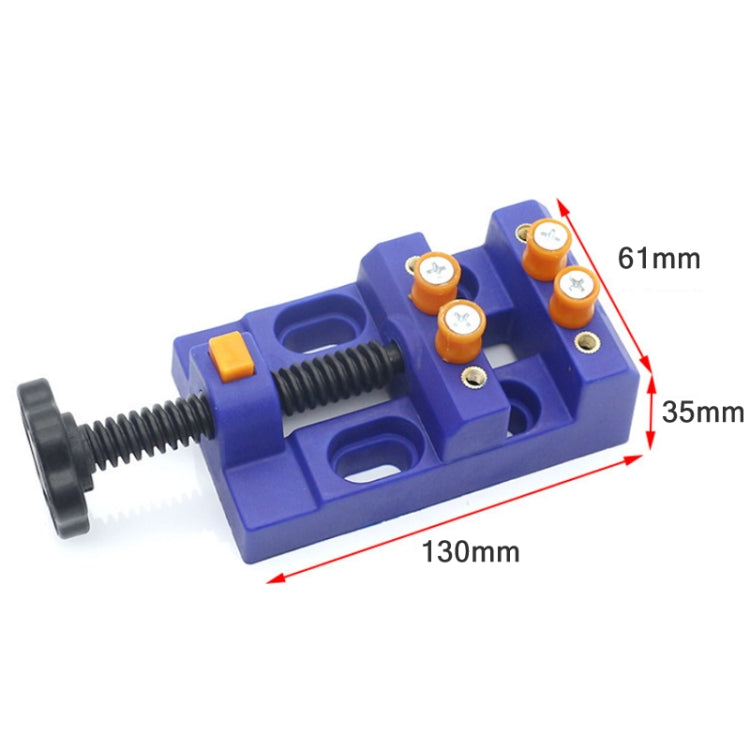 Eight-Hole Mini Flat Bench Vise Bodhi Beads Walnut Fixture(White) - Others by buy2fix | Online Shopping UK | buy2fix