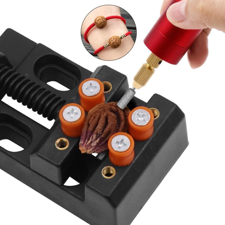 Eight-Hole Mini Flat Bench Vise Bodhi Beads Walnut Fixture(Yellow) - Others by buy2fix | Online Shopping UK | buy2fix