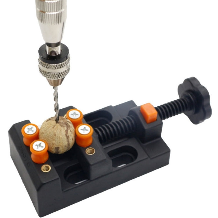 Eight-Hole Mini Flat Bench Vise Bodhi Beads Walnut Fixture(White) - Others by buy2fix | Online Shopping UK | buy2fix