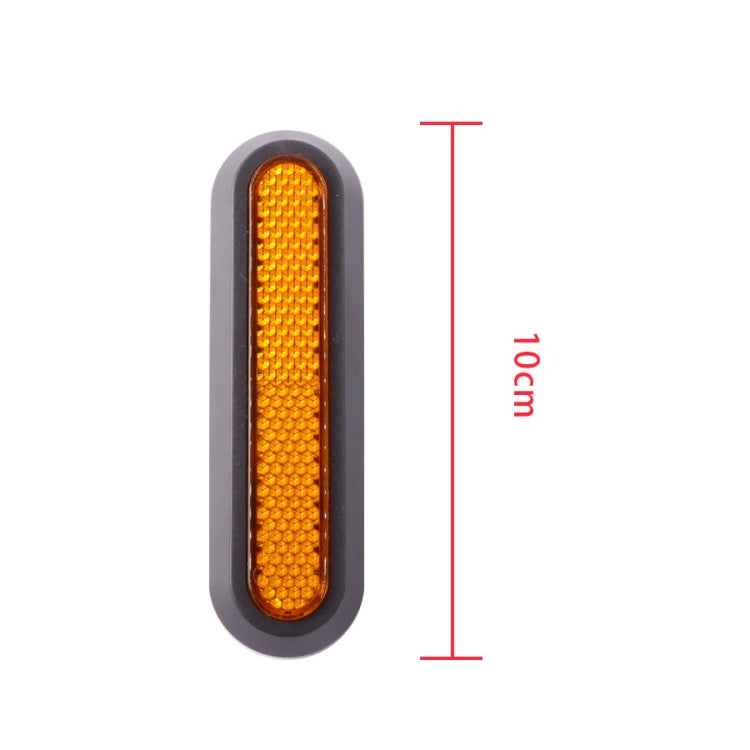 Electric Scooter Wheel Four-way Side Decorative Cover With Reflective Strips & Screws For Xiaomi Mijia 1S / Pro 2(Yellow) - Accessories & Parts by buy2fix | Online Shopping UK | buy2fix