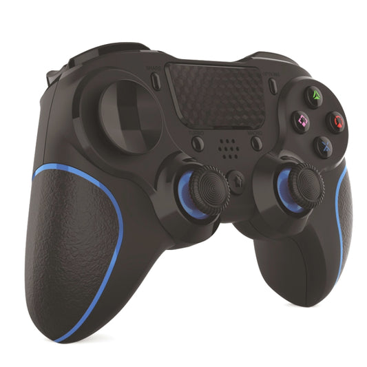 MB-P913 PC Six-Axis Somatosensory Back Key Programming Dual Vibration Bluetooth Gamepad For PS4 Pro(Blue Black) by buy2fix
