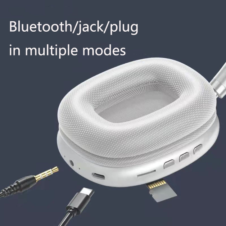 P9 Bluetooth 5.1 Subwoofer Wireless Headset Support AUX / TF Card(Blue) - Headset & Headphone by buy2fix | Online Shopping UK | buy2fix