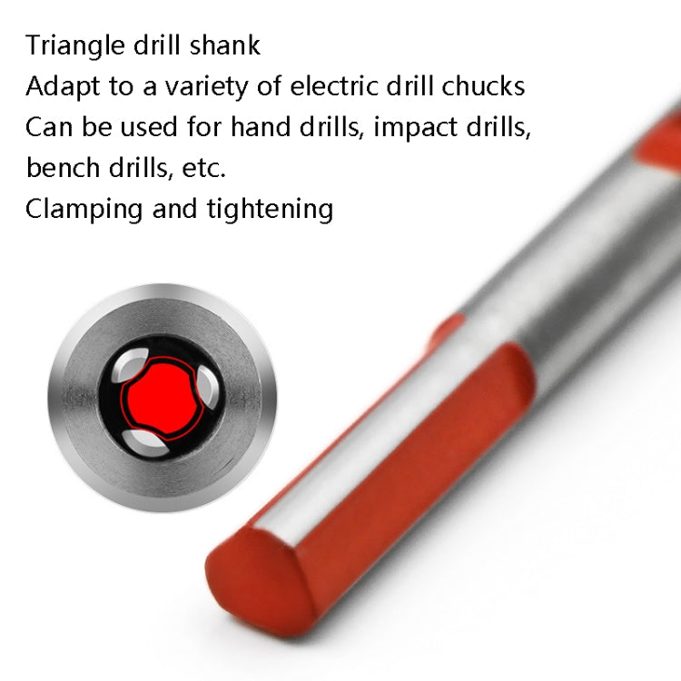 Ceramic Triangle Handle Metal Flashlight Drill Bit, Size: 3mm - Drill & Drill Bits by buy2fix | Online Shopping UK | buy2fix