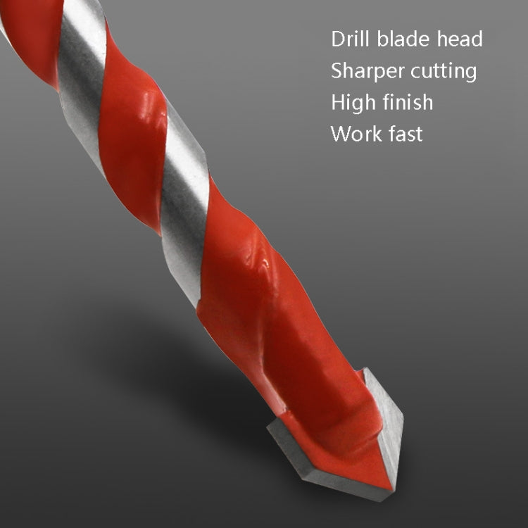 Ceramic Triangle Handle Metal Flashlight Drill Bit, Size: 8mm - Drill & Drill Bits by buy2fix | Online Shopping UK | buy2fix