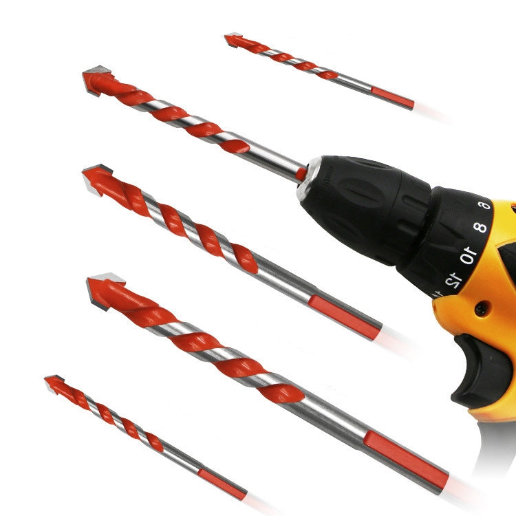 Ceramic Triangle Handle Metal Flashlight Drill Bit, Size: 8mm - Drill & Drill Bits by buy2fix | Online Shopping UK | buy2fix