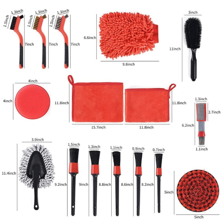 19 in 1 Car Wash Cleaning Brush Electric Drill Brush Head Cleaning Brush Tire Cleaning Brush - Car washing supplies by buy2fix | Online Shopping UK | buy2fix