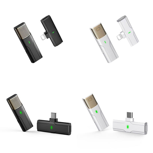 DS01 Outdoor Live Collar Microphone Collar Interview Recording Noise Reduction Wireless Microphone, Specification: 8 Pin (Black) by buy2fix