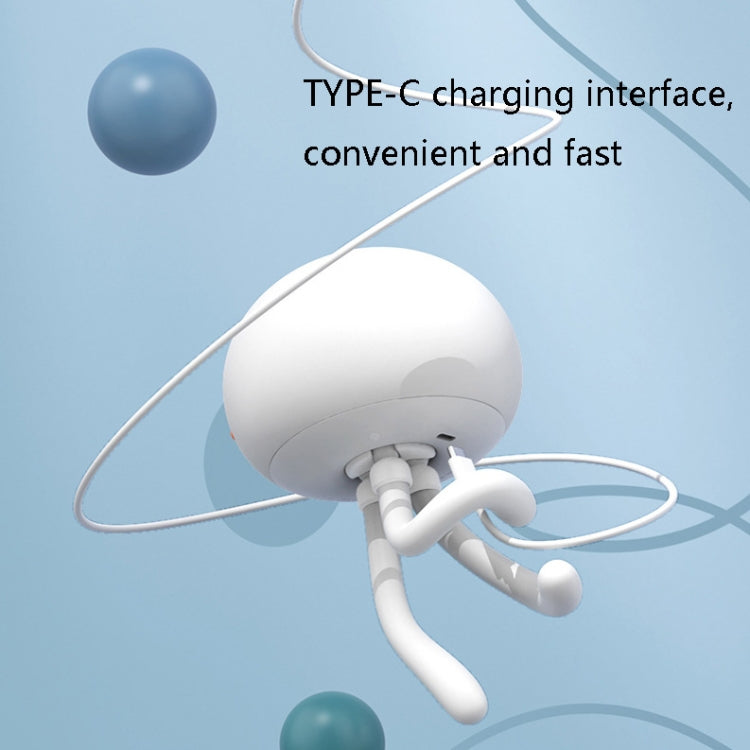 H10 Smart Silicone Sensor Night Light Jellyfish Shape Eye Protection Sleep Light, Spec: 1200mAh(Blue) - Night Lights by buy2fix | Online Shopping UK | buy2fix