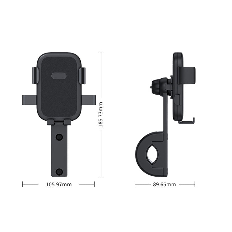 Q1 Motorcycle Mobile Phone Holder Metal Rearview Mirror Bicycle Bracket(Handlebar) - Holder by buy2fix | Online Shopping UK | buy2fix