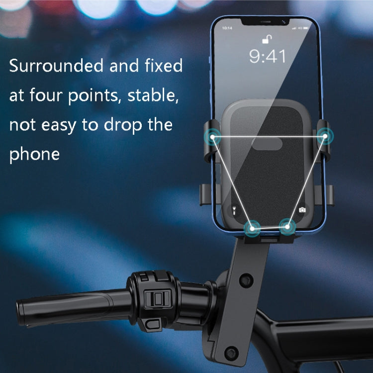 Q1 Motorcycle Mobile Phone Holder Metal Rearview Mirror Bicycle Bracket(Handlebar) - Holder by buy2fix | Online Shopping UK | buy2fix