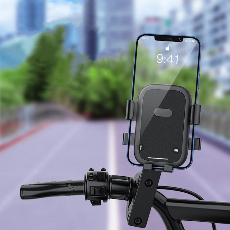 Q1 Motorcycle Mobile Phone Holder Metal Rearview Mirror Bicycle Bracket(Handlebar) - Holder by buy2fix | Online Shopping UK | buy2fix