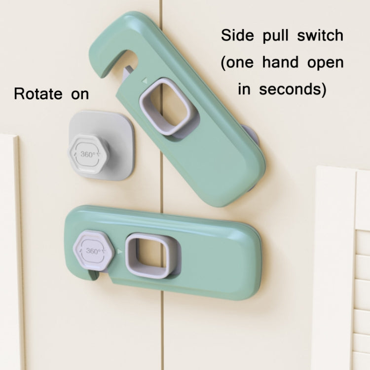 Children Anti-pinch Hand-opening Door Safety Lock(Green) - Safety Equipment by buy2fix | Online Shopping UK | buy2fix