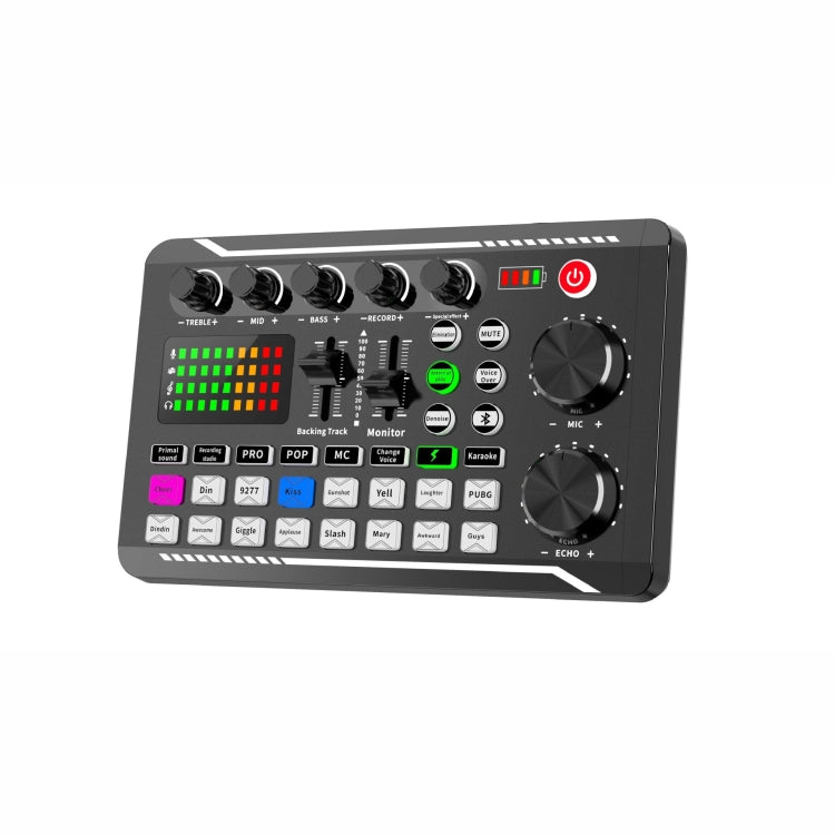F998 Live Sound Card 16 Sound Effects Noise Reduction Mixers - Live Sound Effects Processors by buy2fix | Online Shopping UK | buy2fix