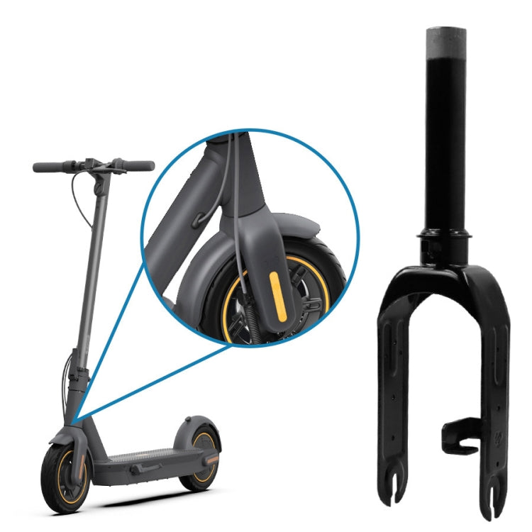 Scooter Accessories Front Wheel Front Fork Component For Ninebot MAX G30(Black) - Accessories & Parts by buy2fix | Online Shopping UK | buy2fix