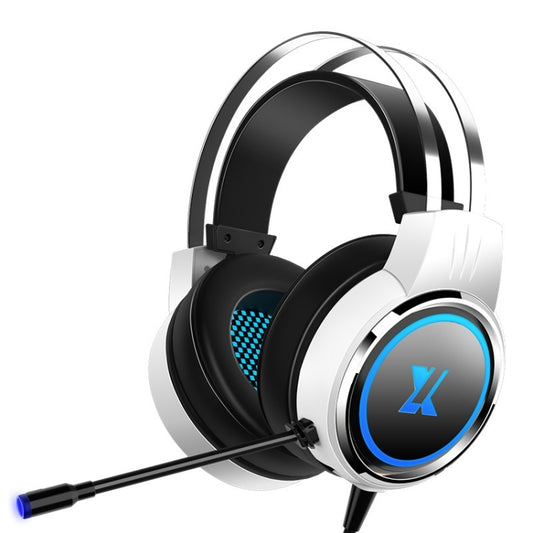 Heir Audio Head-Mounted Gaming Wired Headset With Microphone, Colour: X8 7.1 Sound Upgrade (Stars White) by Heir Audio