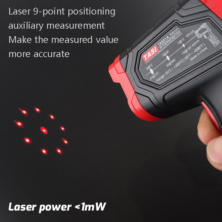 TASI Colorful Screen Infrared Thermometer, -50-480 Degrees Celsius(TA601A) - Thermostat & Thermometer by TASI | Online Shopping UK | buy2fix