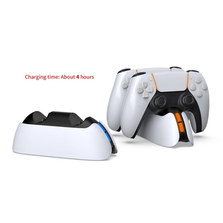 DOBE TP5-05103 Contact-Type Gamepad Charging Base With Indicator Light For PS5(White) by DOBE