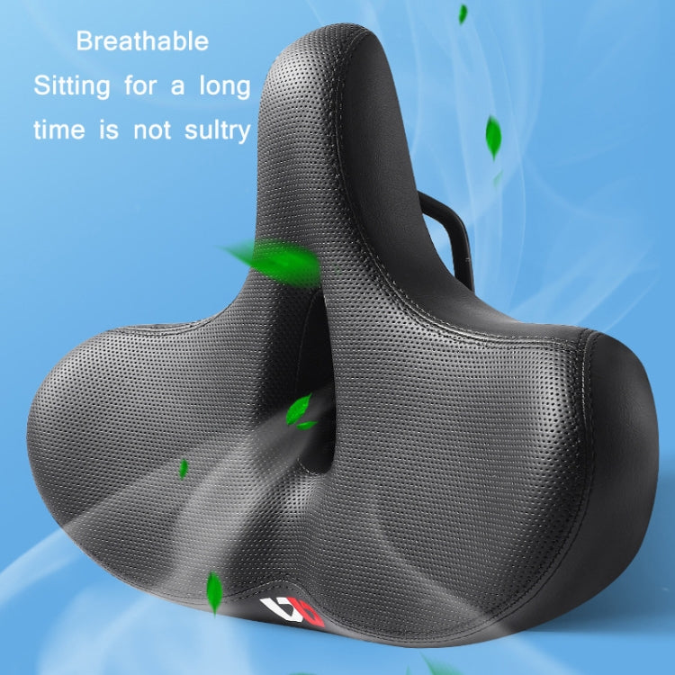 WEST BIKING Bicycle Big Butt Shock Absorption Soft Saddle(Hollow With Windshield) - Bicycle Saddle by WEST BIKING | Online Shopping UK | buy2fix