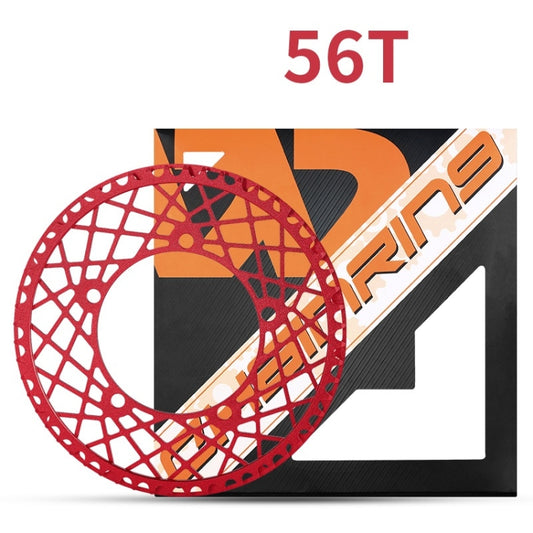 WEST BIKING Folding Bicycle Aluminum Alloy Waterproof Crankset, Colour: 56T(Red) by WEST BIKING