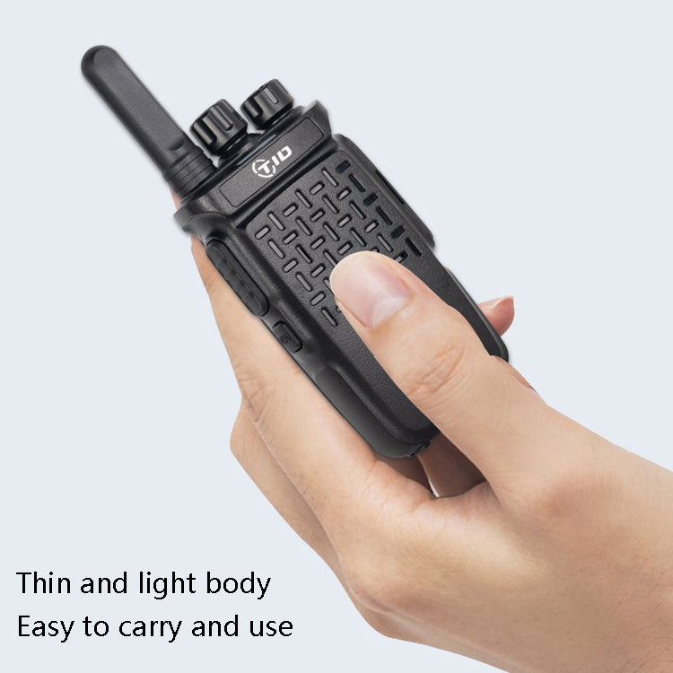 2pcs TID 118 Small Walkie Talkie Radio Communication, CN Plug by buy2fix