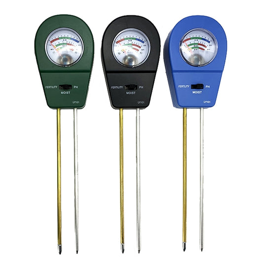 LY101 Flower And Grass Soil Detector PH Cantoneal Alkalin Testor(Black) - PH & Moisture Meter by buy2fix | Online Shopping UK | buy2fix