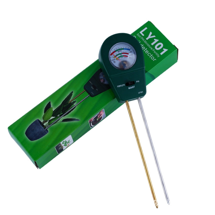 LY101 Flower And Grass Soil Detector PH Cantoneal Alkalin Testor(Black) - PH & Moisture Meter by buy2fix | Online Shopping UK | buy2fix