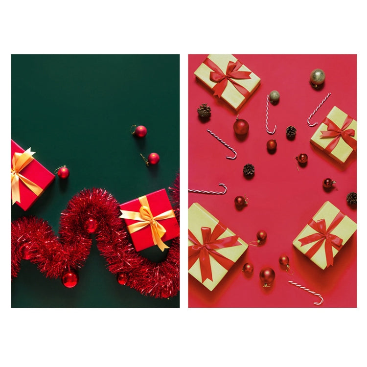 3D Stereo Double-Sided Photography Background Paper(Christmas Red) - Other by buy2fix | Online Shopping UK | buy2fix