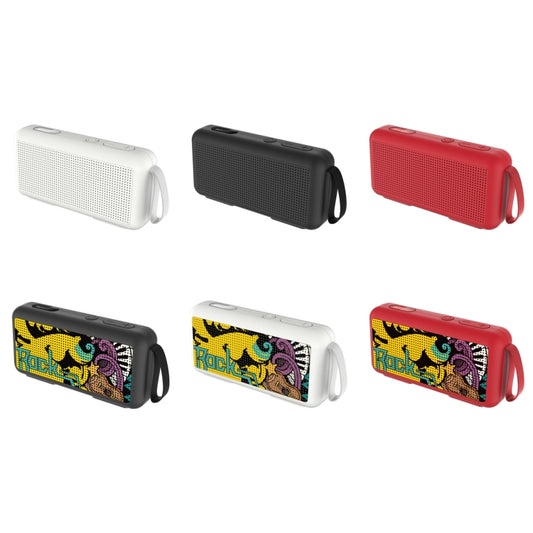 DoRealMe F0 TWS Mini Graffiti Bluetooth Speaker Support FM / TF Card(Black) by buy2fix
