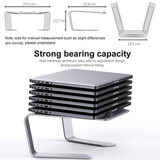 BONERUY P49 Aluminium Alloy Heat-Dissipating Notebook Holder Storage Heightened Holder(Silver) - Laptop Stand by BONERUY | Online Shopping UK | buy2fix