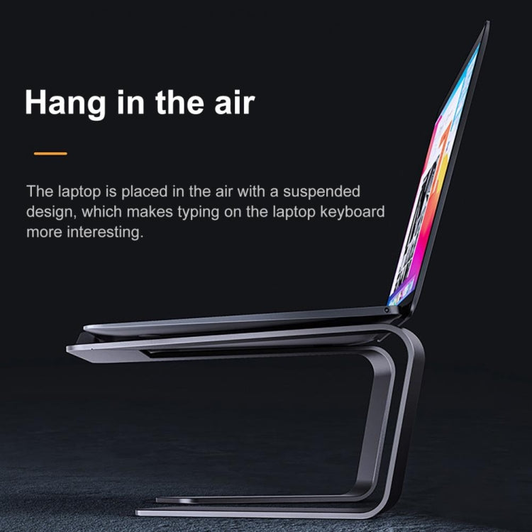 BONERUY P49 Aluminium Alloy Heat-Dissipating Notebook Holder Storage Heightened Holder(Silver) - Laptop Stand by BONERUY | Online Shopping UK | buy2fix
