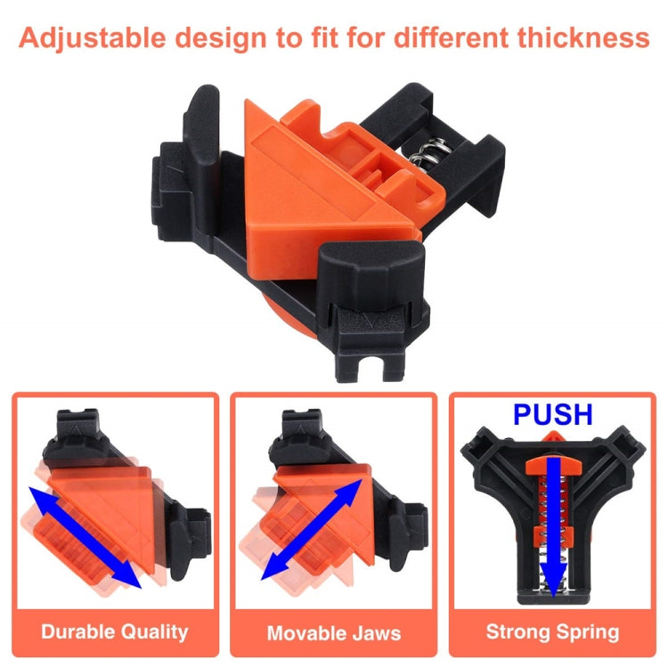 4 PCS/Set 90 Degree Woodworking Right Angle Clip(OPP Bag) - Clamps by buy2fix | Online Shopping UK | buy2fix
