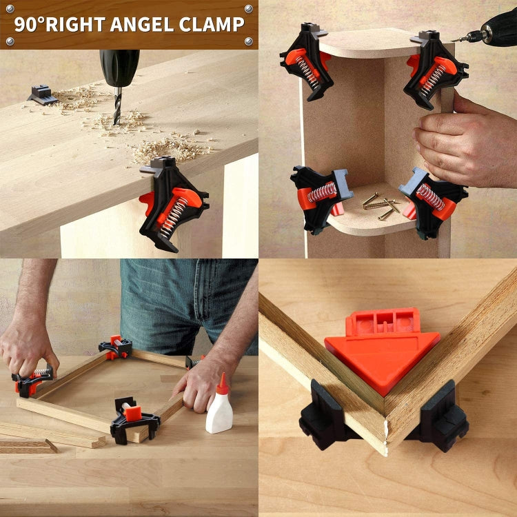4 PCS/Set 90 Degree Woodworking Right Angle Clip(OPP Bag) - Clamps by buy2fix | Online Shopping UK | buy2fix