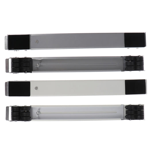 2 PCS Washing Machine Stand Movable Adjustable Refrigerator Base(White) by buy2fix