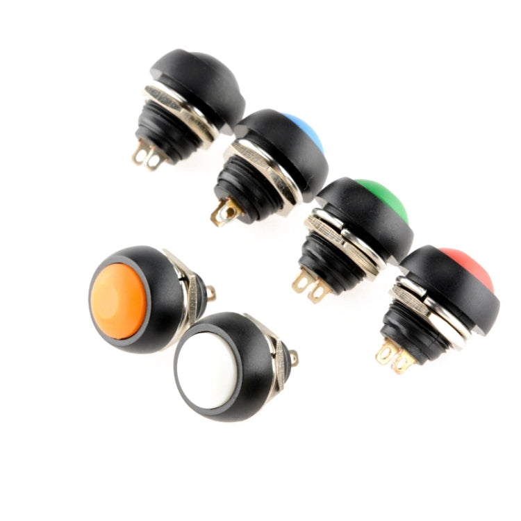 10 PCS Small Waterproof Self-Reset Button Switch(Black) - Switch by buy2fix | Online Shopping UK | buy2fix