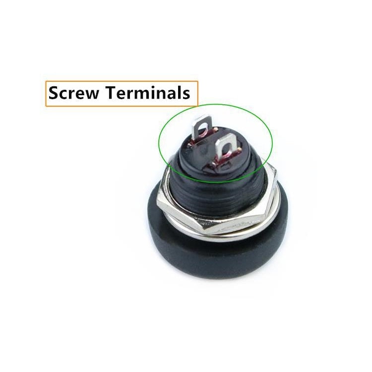 10 PCS Small Waterproof Self-Reset Button Switch(Black) - Switch by buy2fix | Online Shopping UK | buy2fix