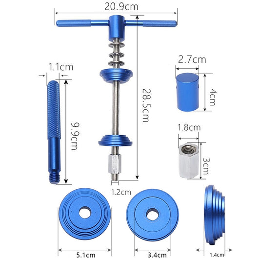 BG-2101 Mountain Bike Bowls Press-To-Enter Center Shaft Installation Disassembly Tool(Blue) by buy2fix