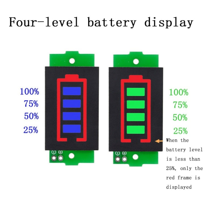 Lithium Battery Fuel Gauge Display Module(Blue) - Battery & Resistance Tester by buy2fix | Online Shopping UK | buy2fix